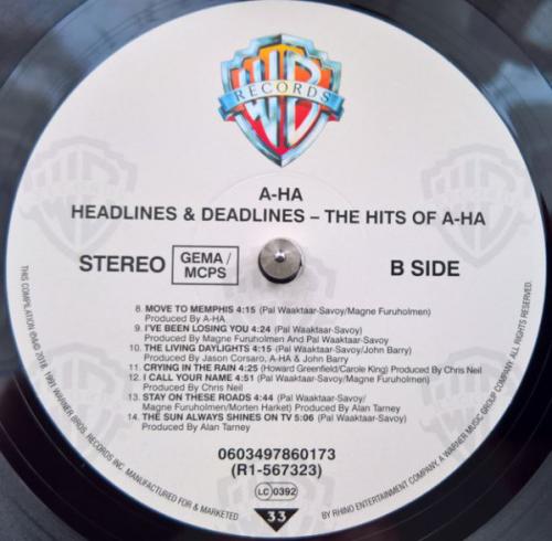 Виниловая пластинка WM a-ha The Hits Of A-Ha (Black Vinyl)