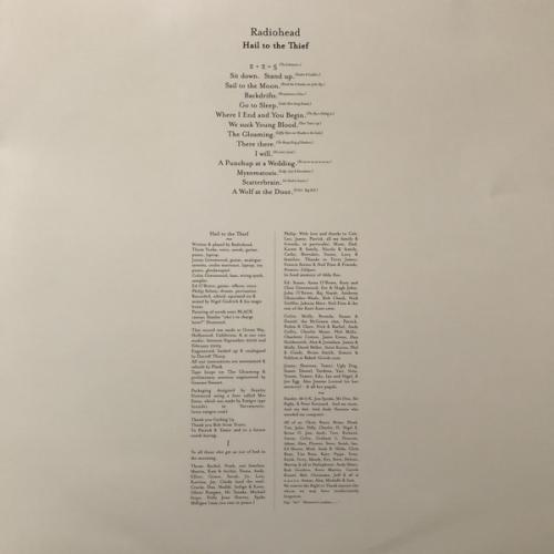 Виниловая пластинка Radiohead - Hail To The Thief (2LP)