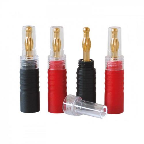 Разъём Dynavox Banana Red/Black (207306) (4 шт)
