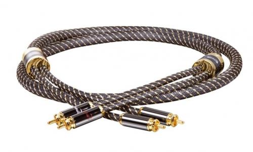 Кабель межблочный Dynavox Black Line Cinchkabel Stereo 1.5m (207481)