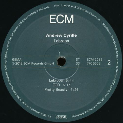 Виниловая пластинка Andrew Cyrille/Wadada Leo Smith/Bill Frisell, Lebroba ()