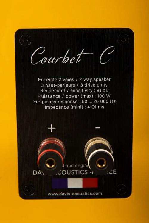 Акустика центрального канала Davis Acoustics Courbet C Yellow Gloss