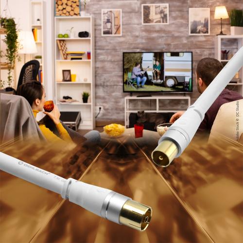 Антенный кабель Oehlbach EXCELLENCE Select Antenna Link, Antenna cable 1,0m ws (D1C33110)