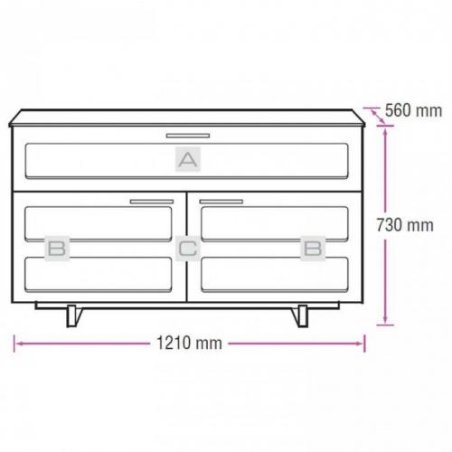 Подставка под телевизор BDI Avion 8928 cherry