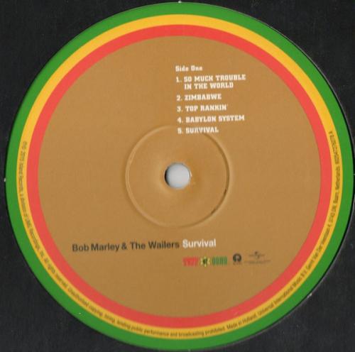Виниловая пластинка Bob Marley & The Wailers, Survival (2015 LP)