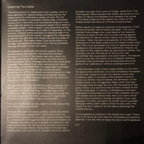 Виниловая пластинка Tangerine Dream - Franz Kafka - The Castle (Black Vinyl 2LP)
