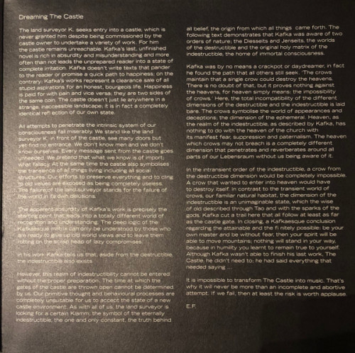 Виниловая пластинка Tangerine Dream - Franz Kafka - The Castle (Black Vinyl 2LP)