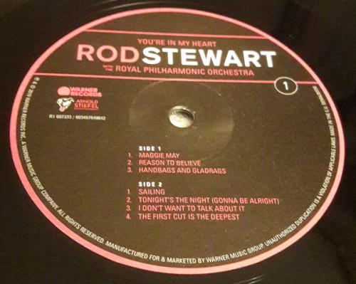 Виниловая пластинка WM STEWART, ROD, YOU'RE IN MY HEART: ROD STEWART WITH THE ROYAL PHILHARMONIC ORCHESTRA (180 Gram Black Vinyl)