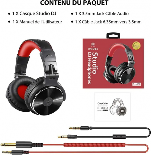 Наушники OneOdio Studio Pro 10 red