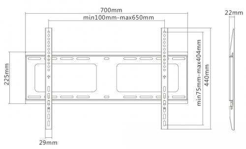 Настенный кронштейн Exell EXi-H1264-F