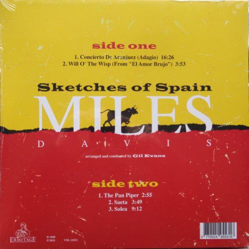 Виниловая пластинка DAVIS MILES - SKETCHES OF SPAIN (CLEAR LP)