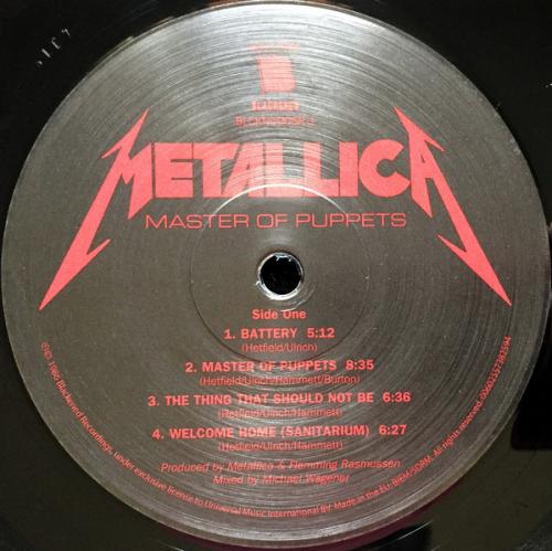 Виниловая пластинка Metallica, Master Of Puppets