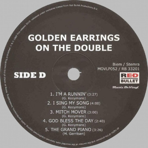 Виниловая пластинка GOLDEN EARRING - ON THE DOUBLE (2LP)