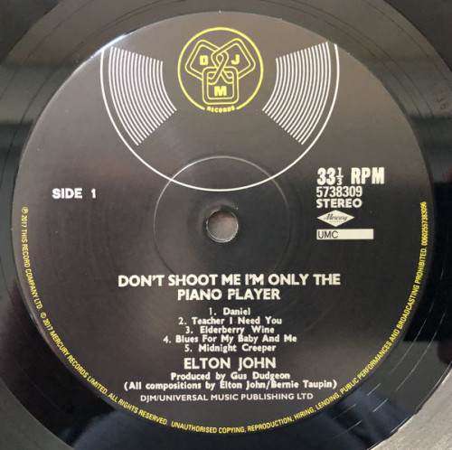 Виниловая пластинка Elton John, Don’t Shoot Me I’m Only The Piano Player (Remastered 2017)