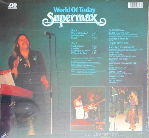 Виниловая пластинка WM Supermax World Of Today (180 Gram Black Vinyl/Remastered/Exclusive in Russia)