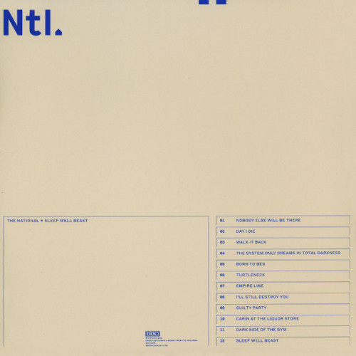 Виниловая пластинка The National - Sleep Well Beast (Coloured Vinyl 2LP)