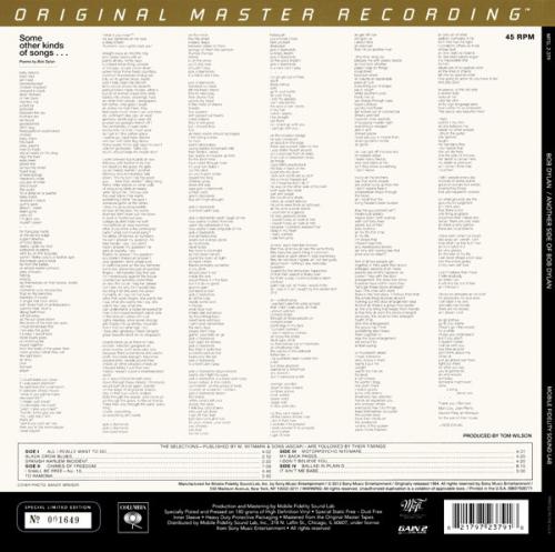 Виниловая пластинка Bob Dylan - Another Side Of Bob Dylan (Original Master Recording) (Black Vinyl 2LP)