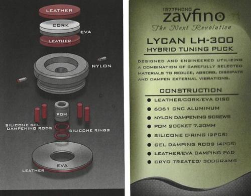 Прижим для пластинок Zavfino Lycan LH 300 Black
