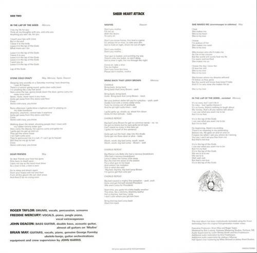Виниловая пластинка Queen, Sheer Heart Attack