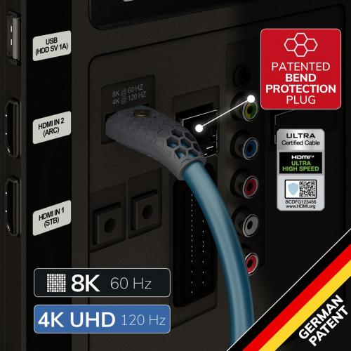 HDMI кабель Oehlbach Flex Evolution UHD, 1.5m (D1C92601)