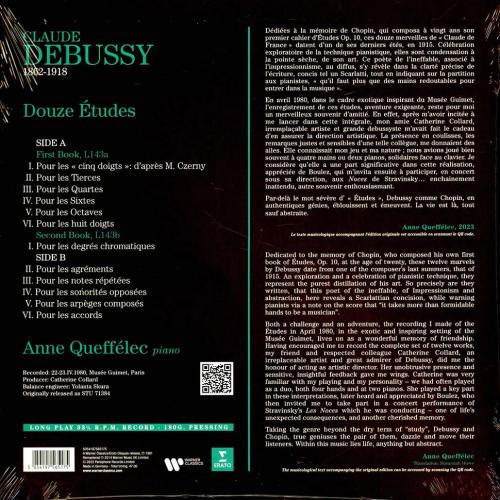 Виниловая пластинка Anne Queffelec - Debussy: Etudes (Black Vinyl LP)