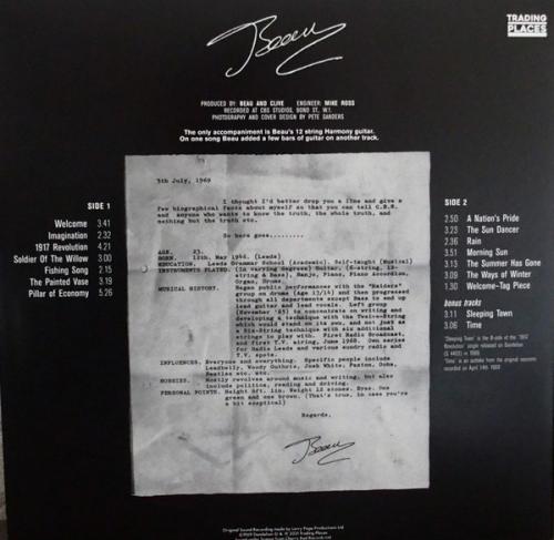 Виниловая пластинка Beau - Beau (Black Vinyl LP)