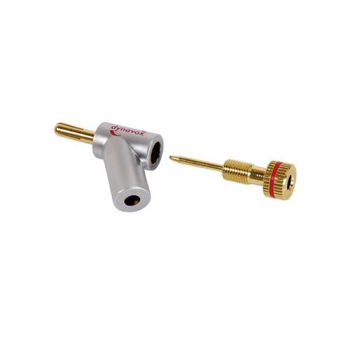 Разъем Dynavox Banana red/black (207528) (4 шт)