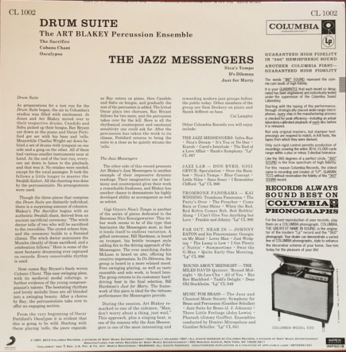 Виниловая пластинка Art Blakey - Drum Suite (Analogue) (Limited Edition, Black Vinyl LP)