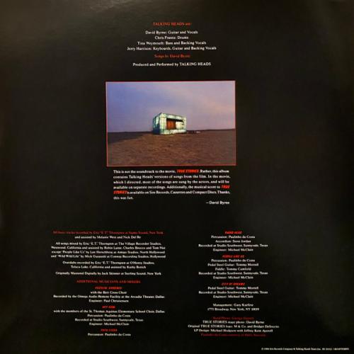 Виниловая пластинка Talking Heads - True Stories (Black Vinyl LP)