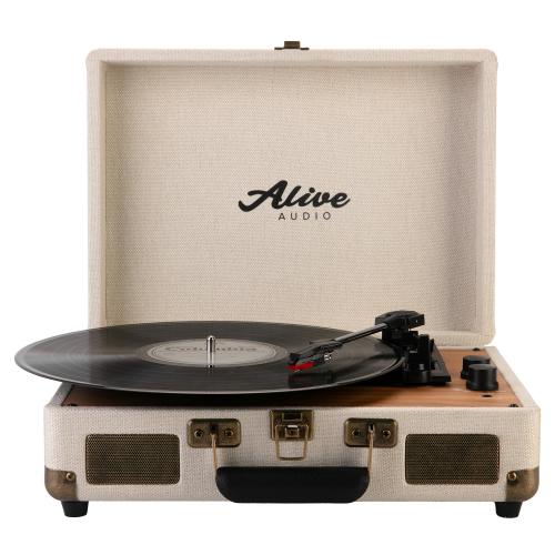 Проигрыватель винила Alive Audio GLAM The Canvas Edition Ivory с Bluetooth
