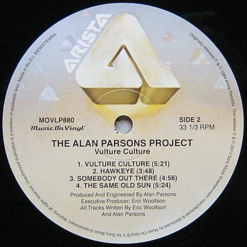 Виниловая пластинка The Alan Parsons Project - VULTURE CULTURE