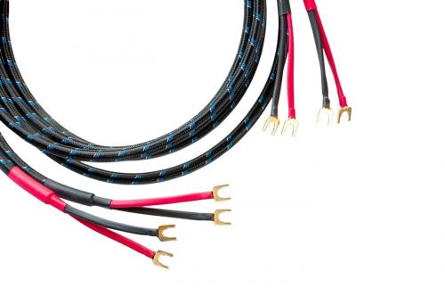 Акустический кабель DH Labs Q-10 Signature speaker cable bi-wire(2x4), spade 2,5m
