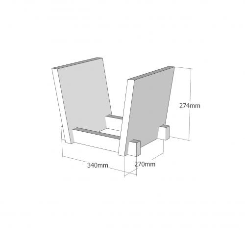 Подставка для виниловых пластинок VOXmodule VINYL STAND 01 (слоновая кость)