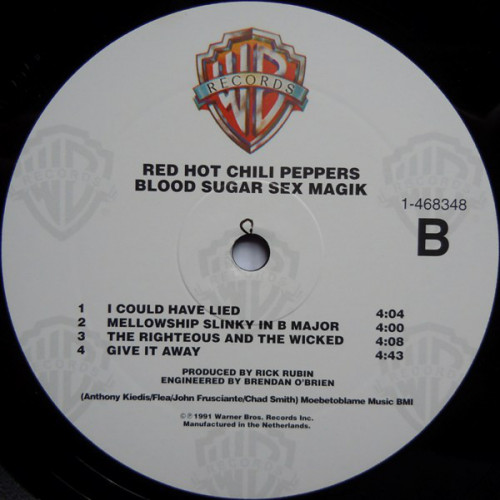 Виниловая пластинка WM Red Hot Chili Peppers Blood Sugar Sex Magik (180 Gram/Remastered)