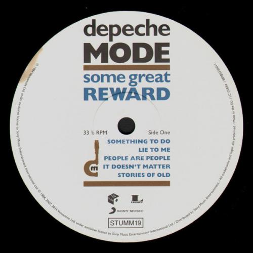 Виниловая пластинка Depeche Mode SOME GREAT REWARD (180 Gram/Gatefold)