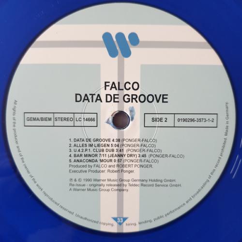 Виниловая пластинка FALCO - DATA DE GROOVE - BLUE TRANSPARENT VINYL (LP)