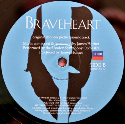 Виниловая пластинка Various Artists, Braveheart (2 LPs)