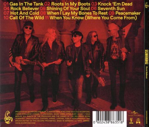 CD диск Scorpions - Rock Believer