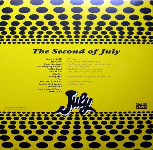 Виниловая пластинка July - The Second Of (Black Vinyl LP)