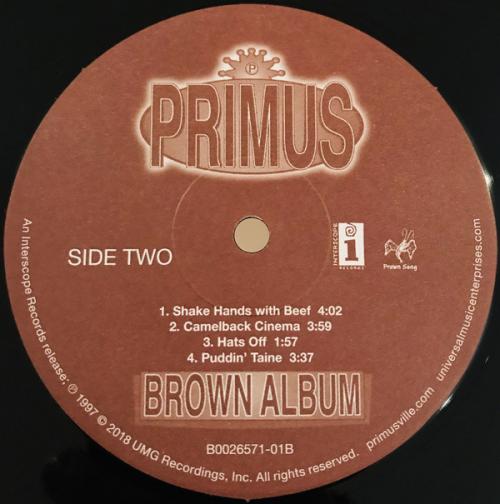 Виниловая пластинка Primus, Brown Album