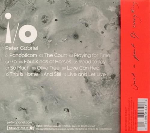 CD диск Peter Gabriel - I/O (Digisleeve)