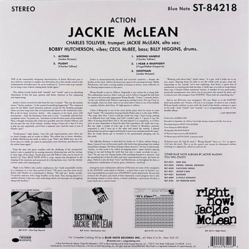 Виниловая пластинка Jackie McLean - Action (Tone Poet) (Black Vinyl LP)