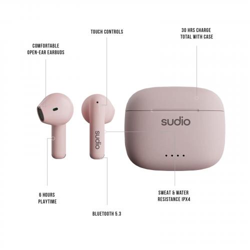 Наушники Sudio A1 Pink