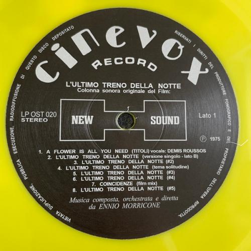 Виниловая пластинка Саундтрек - L'Ultimo Treno Della Notte (Ennio Morricone) (Coloured Vinyl LP)