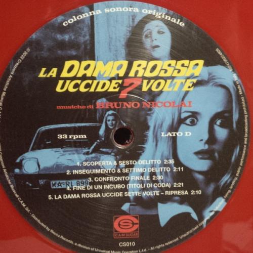 Виниловая пластинка Саундтрек - La Dama Rossa Uccide Sette Volte (Bruno Nicolai) (Coloured Vinyl 2LP)