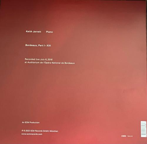 Виниловая пластинка Keith Jarrett - Bordeaux Concert (Black Vinyl 2LP)