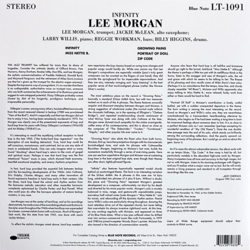 Виниловая пластинка Lee Morgan - Infinity (Tone Poet)