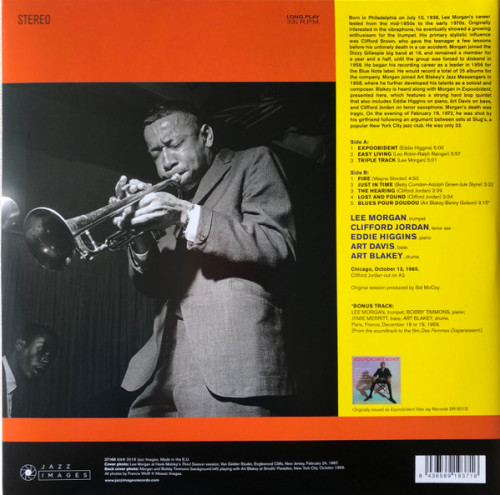 Виниловая пластинка Lee Morgan - Expoobident (Black Vinyl LP)