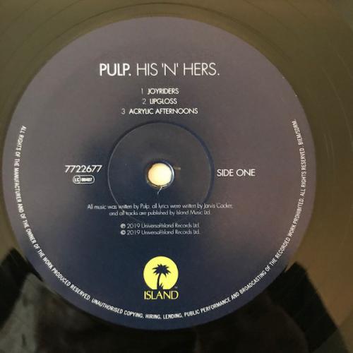 Виниловая пластинка Pulp, His 'n' Hers