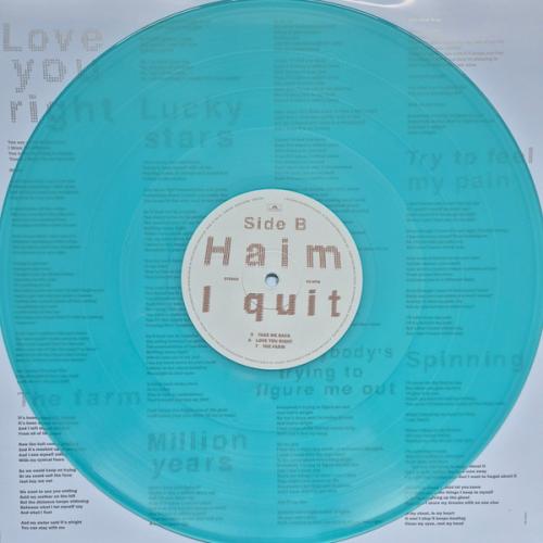 Виниловая пластинка Haim - I Quit (Translucent Light Blue Vinyl 2LP)